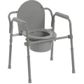 Folding Steel Commode