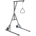 Heavy Duty Trapeze with Base and Wheels, Silver Vein