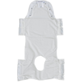 Patient Lift Sling with Head Support and Insert Pocket with Commode Opening