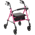 Breast Cancer Awareness Adjustable Height Rollator