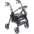 Duet Dual Function Transport Wheelchair Rollator Rolling Walker