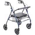 Heavy Duty Bariatric Walker Rollator with Large Padded Seat