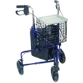 3 Wheel Walker Rollator with Basket Tray and Pouch