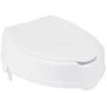 Raised Toilet Seat with Lock and Lid, Standard Seat