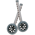 Walker Wheels with Two Sets of Rear Glides for Use with Universal Walker, 5"