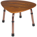 Adjustable Height Teak Bath Bench Stool