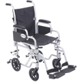 Poly Fly Light Weight Transport Chair Wheelchair with Swing away Footrest