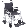 Poly Fly Light Weight Transport Chair Wheelchair with Swing away Footrest