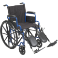 Blue Streak Wheelchair with Flip Back Desk Arms