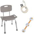 Shower Tub Chair Grab Bar Safety Bundle