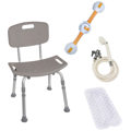 Shower Tub Chair Bathroom Safety Bundle