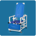 Deluxe Reclining Shower Chair Commode