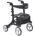 Nitro Elite CF Carbon Fiber Walker Rollator, Black