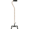 Small Base Quad Cane with Foam Rubber Hand Grip