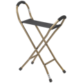 Folding Lightweight Cane with Sling Style Seat