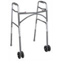 Heavy Duty Bariatric Two Button Walker with Wheels
