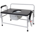 Bariatric Extra Wide Drop Arm Bedside Commode Seat
