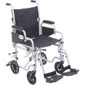 Poly Fly Light Weight Transport Chair Wheelchair with Swing away Footrest
