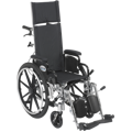 Viper Plus Light Weight Reclining Wheelchair with Elevating Leg rest and Flip Back Detachable Arms